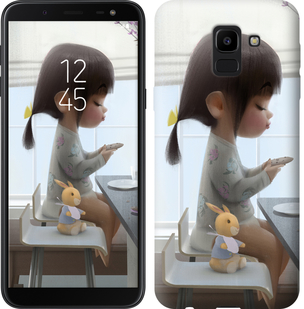 

Чехол Милая девочка с зайчиком для Samsung Galaxy J6 2018 636447