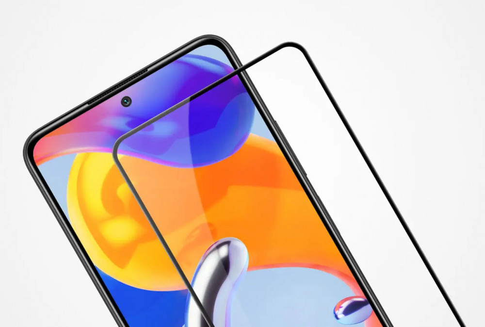 Фото Защитное стекло 2.5D CP+ (full glue) для Xiaomi Redmi Note 11 Pro 4G/5G / 12 Pro 4G (Черный) на vchehle.ua