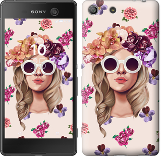 

Чохол Дівчина з квітами v2 для Sony Xperia M5 190347