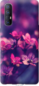 Чехол Пурпурные цветы для Oppo Reno 3 Pro