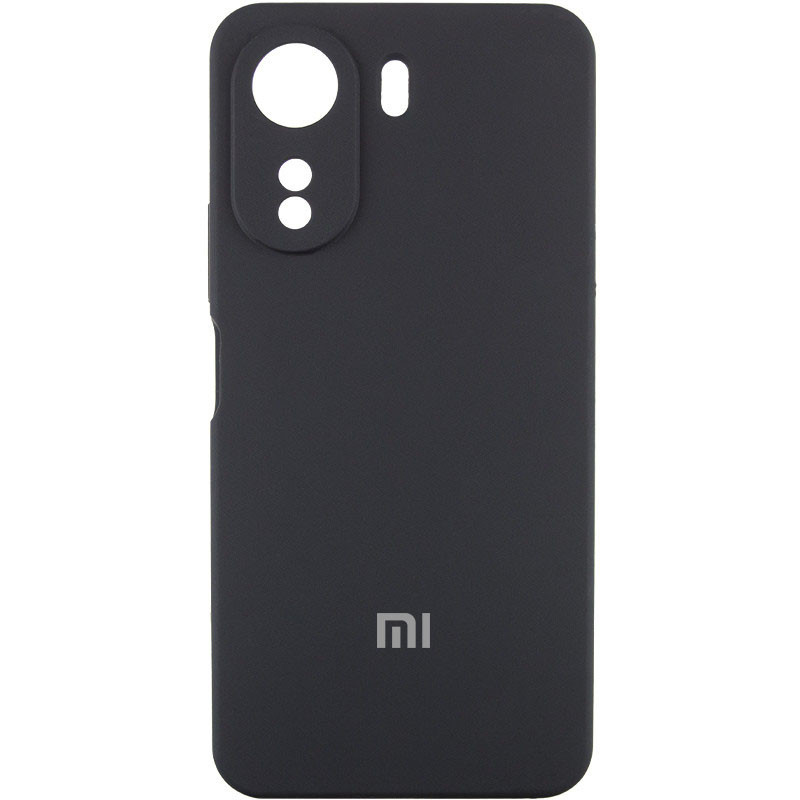 Чехол Silicone Cover Lakshmi Full Camera (AA) with logo для Xiaomi Redmi 13C / Poco C65 (Черный / Black)
