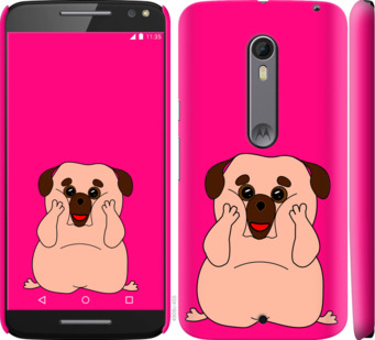 

Чехол Весёлый мопс для Motorola Moto X Style 928690