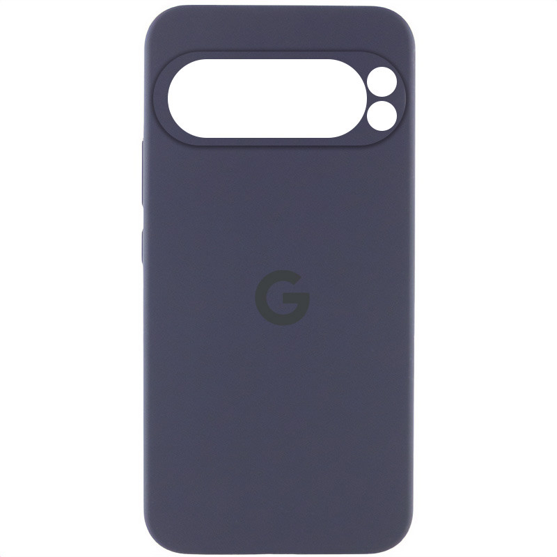 Чехол Silicone Cover Lakshmi Full Camera (AAA) with Logo для Google Pixel 9 Pro (Серый / Dark Gray)