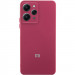 Чохол Silicone Cover Lakshmi Full Camera (AAA) with Logo на Xiaomi Redmi 12 (Бордовий / Plum)