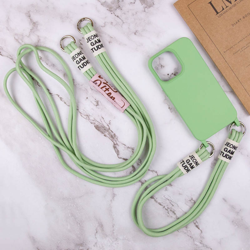 Заказать Чехол TPU two straps California для Apple iPhone 13 (6.1") (Зеленый / Pistachio) на vchehle.ua