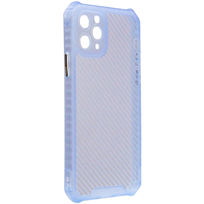 Чехол TPU Ease Carbon color series для Apple iPhone 11 Pro (5.8") (Синий / Прозрачный)
