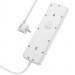 Фото Подовжувач Hoco AC14A Rico PD30W (3USB-A/1C/5xSocket) (1.5m) (White) на vchehle.ua