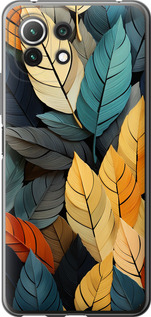 

Чохол Кольорове листя на Xiaomi Mi 11 Lite 1629351