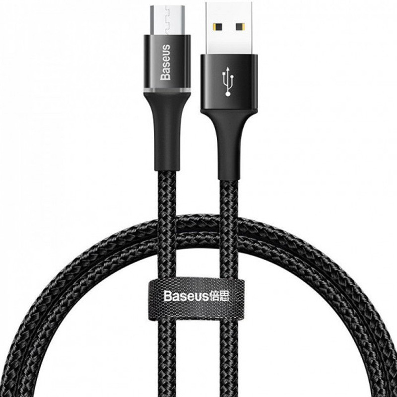 

Дата кабель Baseus Halo Data Micro USB Cable 3A (0.5m) (Черный) 747325