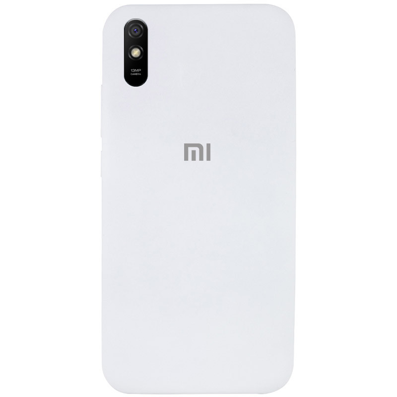 Чехол Silicone Cover Full Protective (AA) для Xiaomi Redmi 9A (Белый / White)