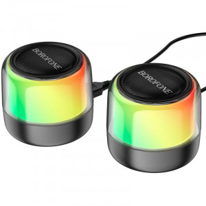 Bluetooth колонка Borofone BP12 Colorful BT wired 2-in-1 computer speaker