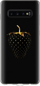 Чехол Черная клубника для Samsung Galaxy S10 Plus