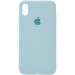 Чохол Silicone Case Full Protective (AA) на Apple iPhone X (5.8") / XS (5.8") (Бірюзовий / Turquoise)