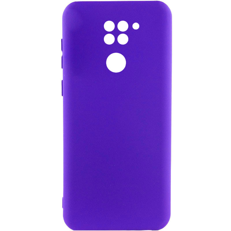 Чохол Silicone Cover Lakshmi Full Camera (A) на Xiaomi Redmi Note 9 / Redmi 10X (Синій / Iris)