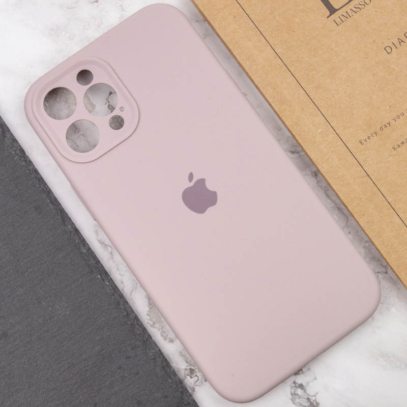 Купить Чехол Silicone Case Full Camera Protective (AA) для Apple iPhone 12 Pro Max (6.7") (Серый / Lavender) на vchehle.ua