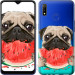 Чехол Мопс и арбуз для Realme 3