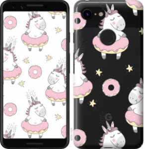 Чехол Единорожки для Google Pixel 3a