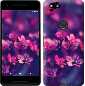Чехол Пурпурные цветы для Google Pixel 2