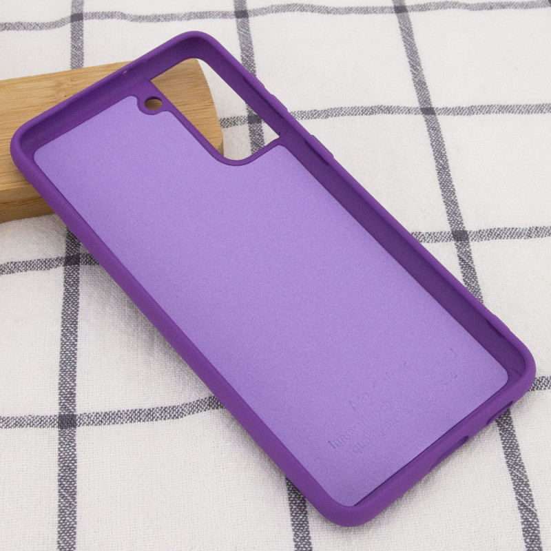 Фото Чехол Silicone Cover Full without Logo (A) для Samsung Galaxy S21 (Фиолетовый / Purple) в магазине vchehle.ua