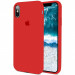 Чохол Silicone Case Full Protective (AA) на Apple iPhone X (5.8") / XS (5.8") (Червоний / Red) в магазині vchehle.ua