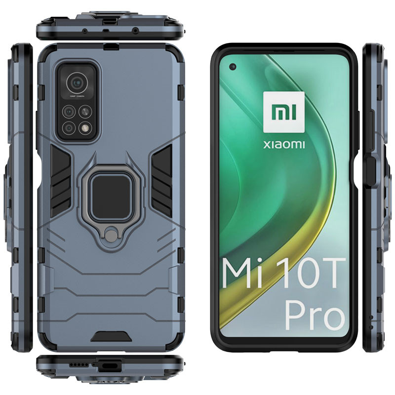 Фото Ударостійкий чохол Transformer Ring for Magnet на Xiaomi Redmi Note 11 (Global) / Note 11S (Сірий / Metal slate) в маназині vchehle.ua