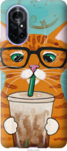 Чехол Зеленоглазый кот в очках для Huawei Nova 8
