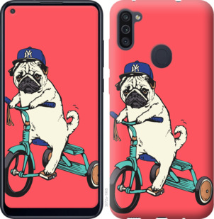 

Чехол Мопс на велосипеде для Samsung Galaxy M11 M115F 919719