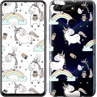 

Чехол Единорог и кофе для Huawei Honor View 20 841064