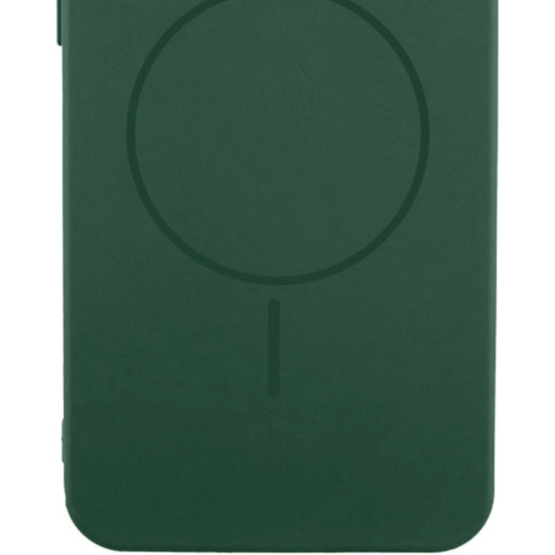 Фото Чехол Silicone Cover Lakshmi Full Camera (AA) with MagFit для Samsung Galaxy S23 FE (Зеленый / Dark green) на vchehle.ua