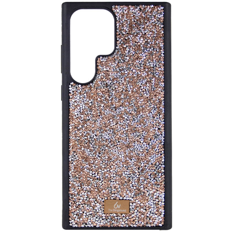 TPU чохол Bling World Rock Diamond на Samsung Galaxy S23 Ultra (Рожевий)