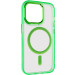 Фото Чехол TPU Iris with Magnetic safe для Apple iPhone 14 Pro (6.1") (Салатовый) на vchehle.ua