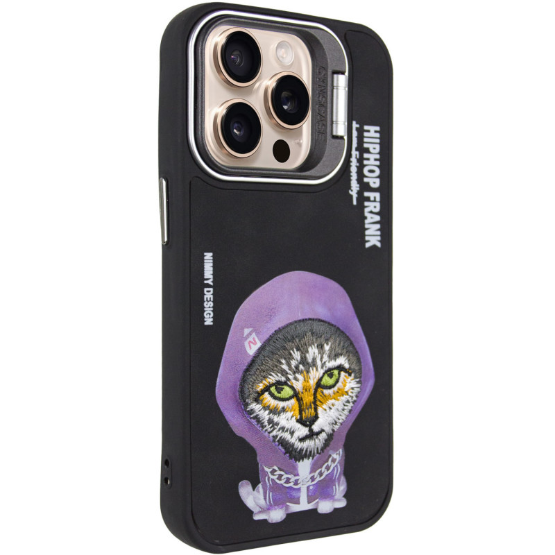 TPU+PC чехол Friends для Apple iPhone 15 Pro (6.1") (Black Cat)