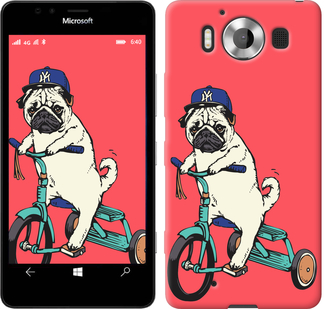 

Чохол Мопс на велосипеді на Microsoft Lumia 950 XL Dual Sim 87862