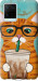 Чехол Зеленоглазый кот в очках для Vivo Y21