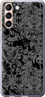 

Чехол Чёрно-серый стикер бомбинг для Samsung Galaxy S21 1414131
