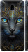 Чохол Узорчата кішка на Samsung Galaxy J6 Plus 2018