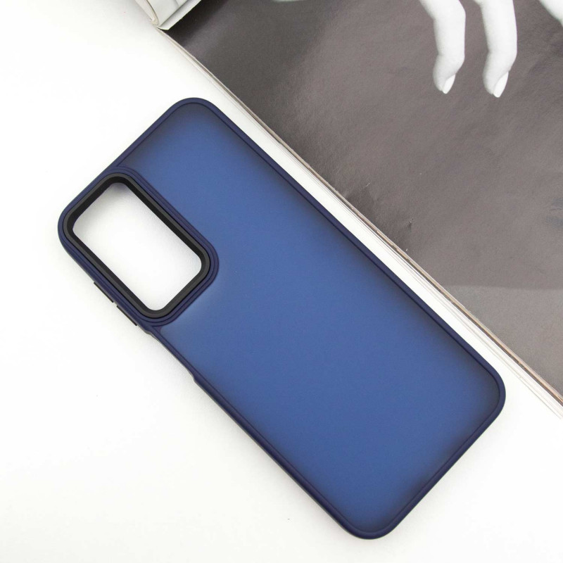Фото Чехол TPU+PC Lyon Frosted для Samsung Galaxy A17 5G (Navy Blue) на vchehle.ua