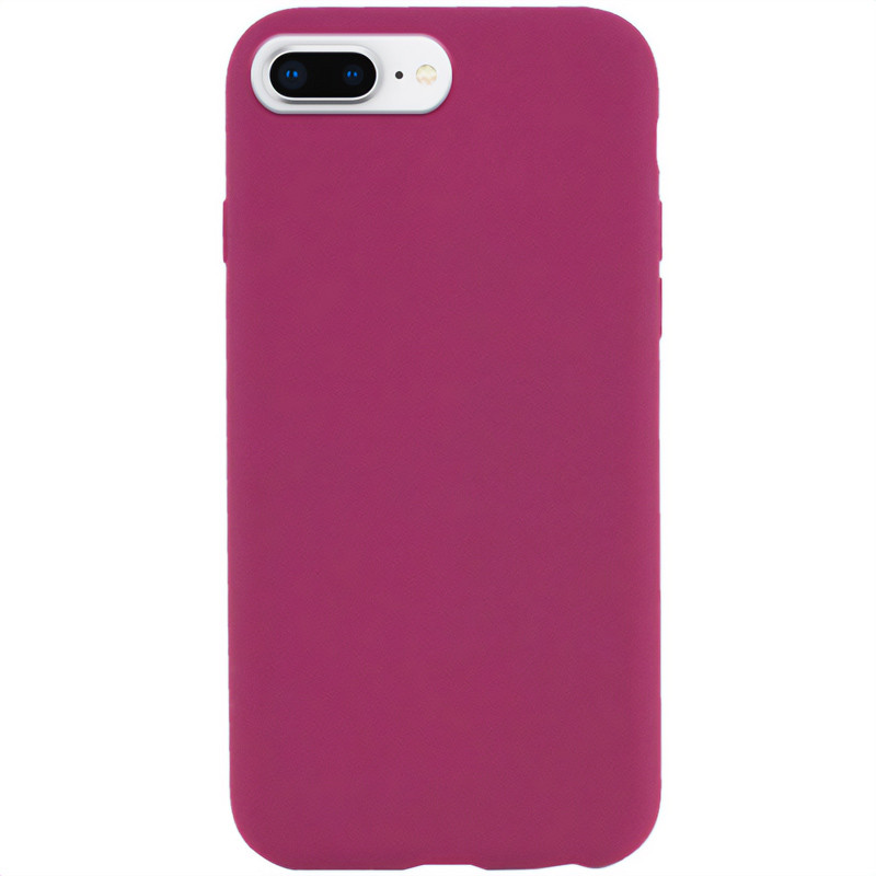 Чохол Silicone Case Full Protective (AA) NO LOGO на Apple iPhone 7 plus / 8 plus (5.5") (Бордовий / Maroon)