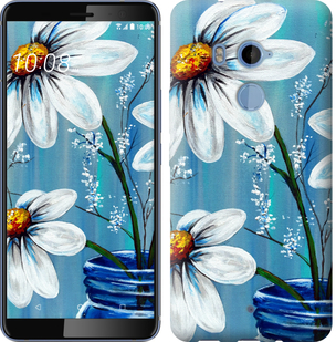 

Чохол Красиві арт-ромашки на HTC U11 Plus 650380