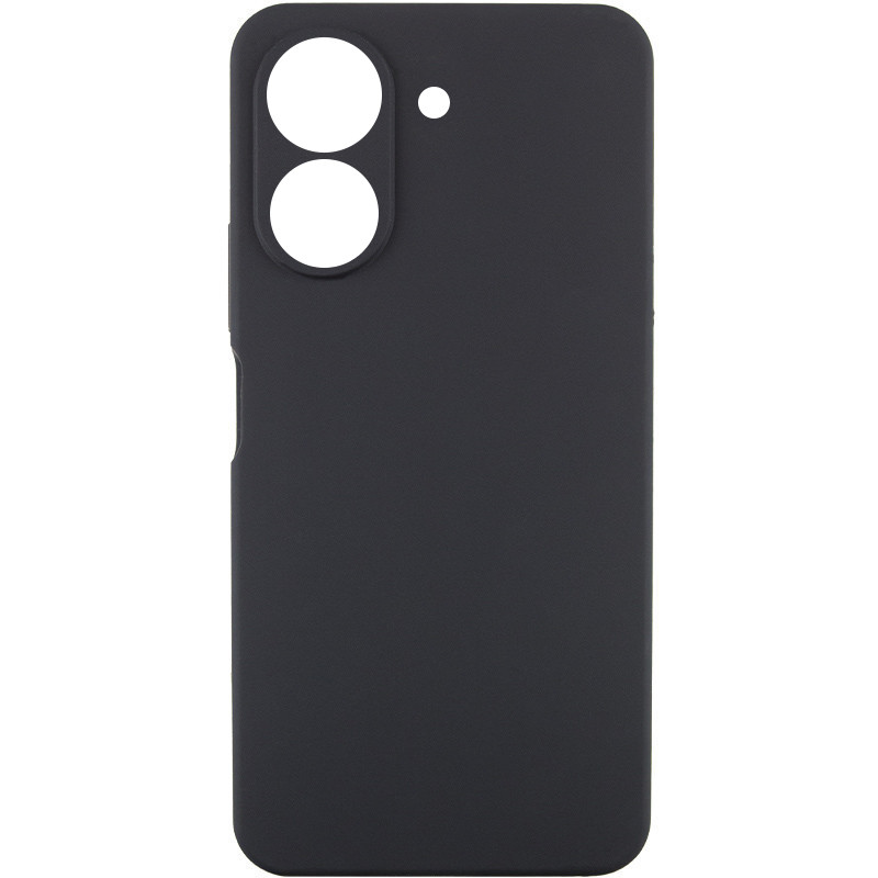 Чехол TPU GETMAN Liquid Silk Full Camera для Xiaomi Redmi 13C / Poco C65 (Черный / Black)