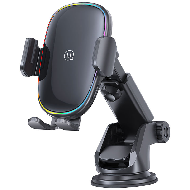 Автодержатель с БЗУ Usams US-CD187 15W with Colorful Light