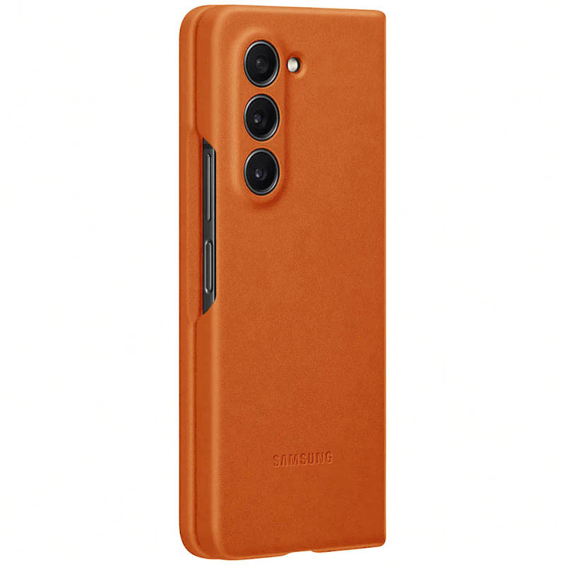 Фото Шкіряний чохол Leather Case (AAA) на Samsung Galaxy Z Fold5 (Brown) в маназині vchehle.ua