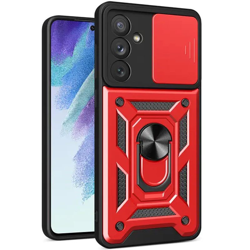 Ударостійкий чохол Camshield Serge Ring на Samsung Galaxy A55 (Червоний)