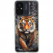 TPU+PC чехол TakiTaki Magic glow для Xiaomi Redmi 12C (Tiger / Black)