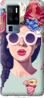 

Чехол Девушка с цветами для Vivo X50 Pro Plus 1085123