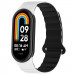 Ремешок Dual-color Magnetic для Xiaomi Mi Band 9/8 (White / Black)