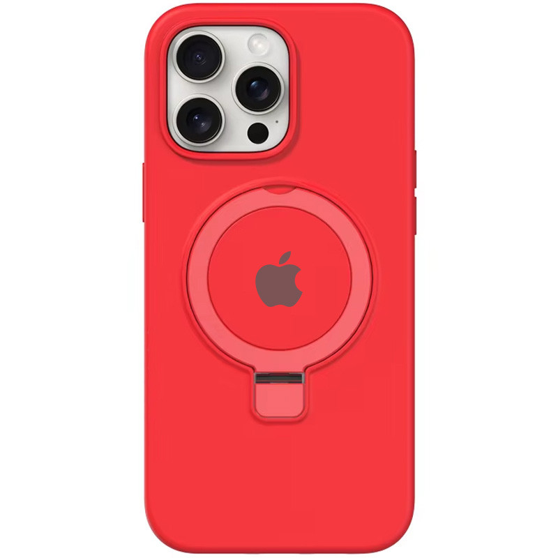 Чехол Silicone Case Full Protective with Ring для Apple iPhone 13 Pro (6.1") (Red)