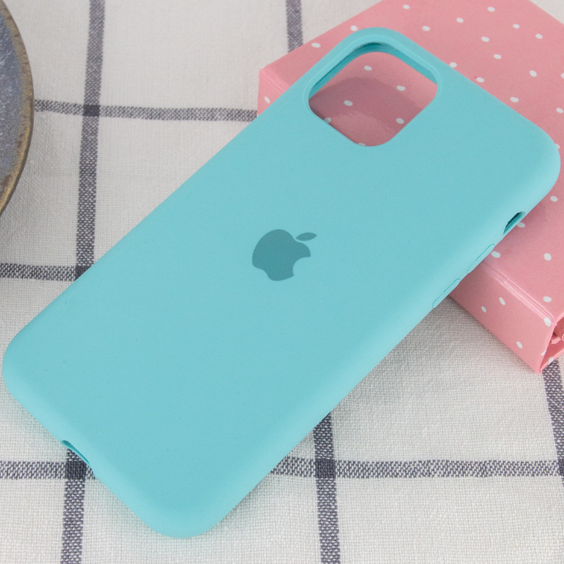 Фото Чохол Silicone Case Full Protective (AA) на Apple iPhone 11 Pro Max (6.5") (Бірюзовий / Marine Green) на vchehle.ua