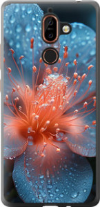 Чохол Роса на квітці на Nokia 7 Plus