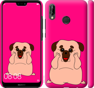 

Чехол Весёлый мопс для Huawei P20 Lite 928576